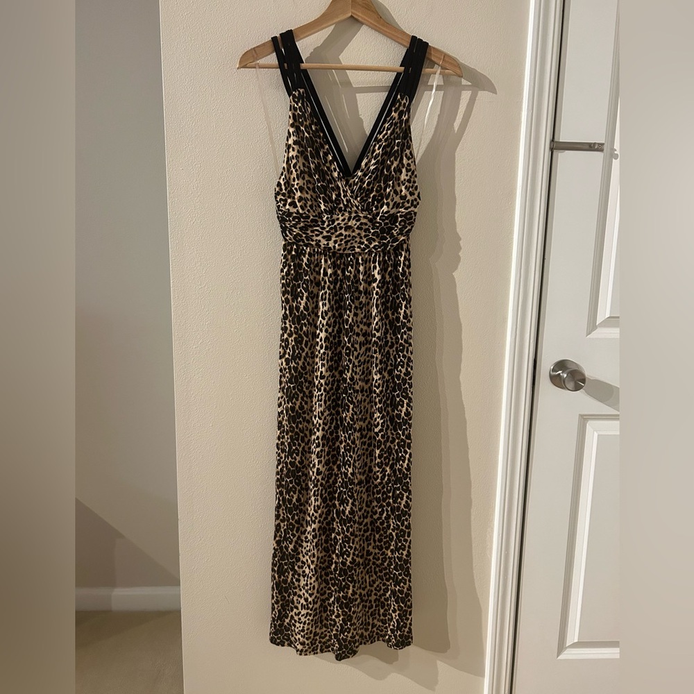 Arancia leopard print maxi dress